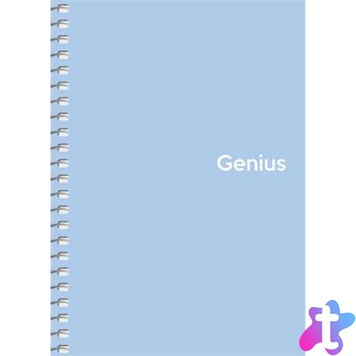 Spirálfüzet, A6, kockás, 80 lap, PP borító, SHKOLYARYK "Genius Pastel", vegyes