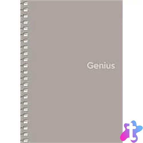 Spirálfüzet, A6, kockás, 80 lap, PP borító, SHKOLYARYK "Genius", vegyes