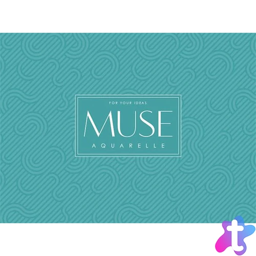 Vázlatfüzet, A5+, akvarell, 300 g, 15 lap, SHKOLYARYK "Aquarelle Muse"