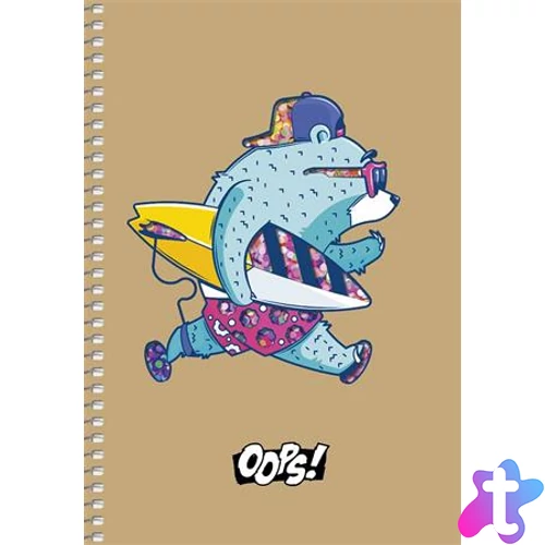 Spirálfüzet, A5, kockás, 96 lap, SHKOLYARYK "Student", vegyes