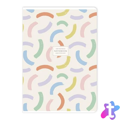 Füzet, tűzött, A4, vonalas, 40 lap, SHOLYARYK "Notebook", vegyes