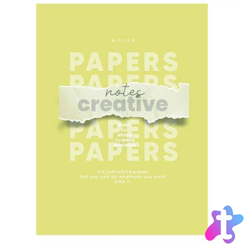 Füzet, tűzött, A4, vonalas, 80 lap, SHKOLYARYK "Notes Creative", vegyes