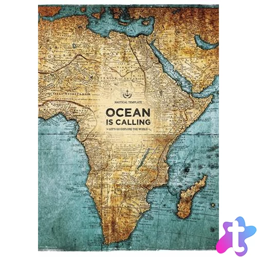 Füzet, tűzött, A4, kockás, 40 lap, SHKOLYARYK "Ocean is Calling", vegyes
