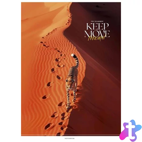 Füzet, tűzött, A4, kockás, 40 lap, SHKOLYARYK "Keep Move", vegyes