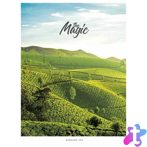 Füzet, tűzött, A5, kockás, 48 lap, SHKOLYARYK "The Magic", vegyes
