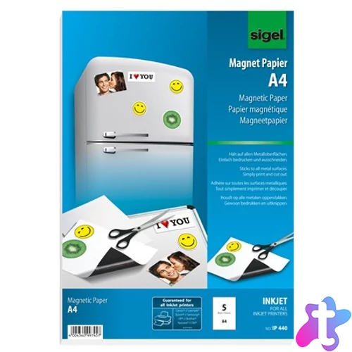 Mágneses papír, A4, SIGEL