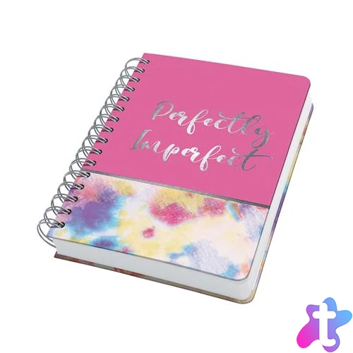 Spirálfüzet, 168x215 mm, pontrácsos, 120 lap, keményfedeles, SIGEL "Jolie", Perfectly Imperfect