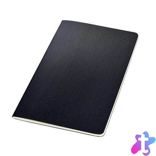 Füzet, exkluzív, A5, vonalas, 32 lap, puhafedeles, SIGEL "Conceptum", fekete