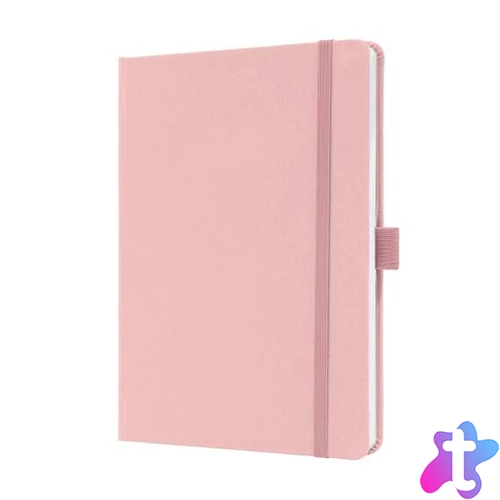 Jegyzetfüzet, exkluzív, A5, vonalas, 96 lap, keményfedeles, SIGEL "Jolie", világos rózsaszín
