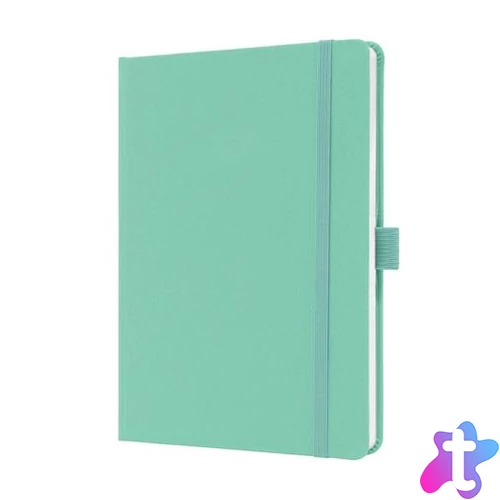 Jegyzetfüzet, exkluzív, A5, vonalas, 96 lap, keményfedeles, SIGEL "Jolie", mentazöld
