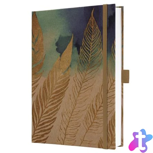 Jegyzetfüzet, exkluzív, A5, vonalas, 96 lap, keményfedeles, SIGEL "Jolie Pure Feathers"