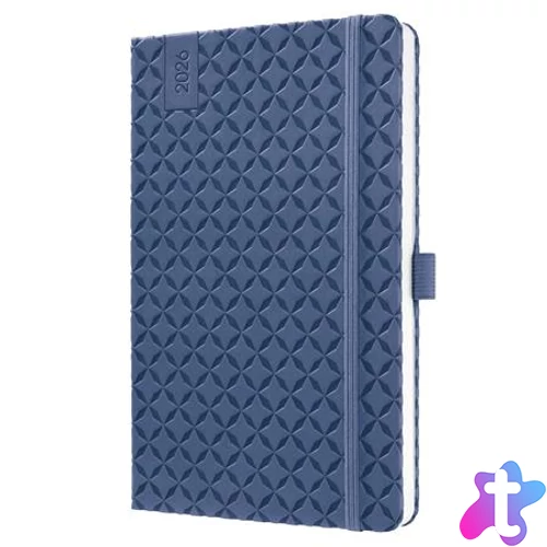 Naptár, A5, heti, 2026, kemény borító, SIGEL "Jolie", indigókék