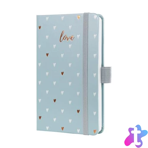 Naptár, A6, heti, 2026, kemény borító, SIGEL "Jolie", Grey love