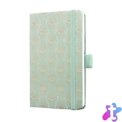 Naptár, A6, heti, 2026, kemény borító, SIGEL "Jolie", Mystic Aquamarin