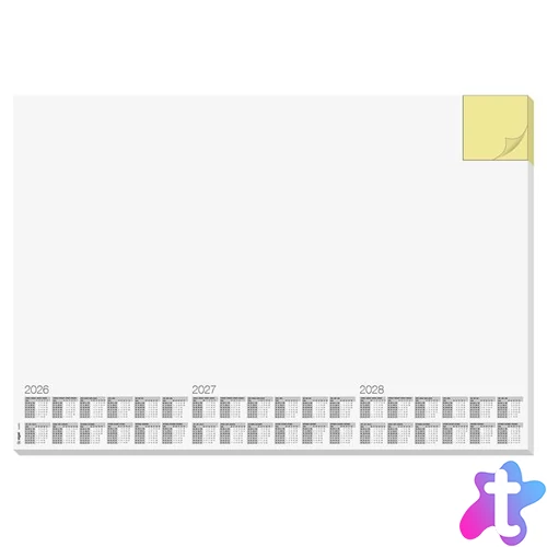 Könyökalátét, 595x410 mm, 3 éves és heti tervezővel, jegyzettömbbel, SIGEL "Memo"