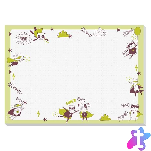 Könyökalátét, A3, gyermekeknek, SIGEL "Kis Hősök"