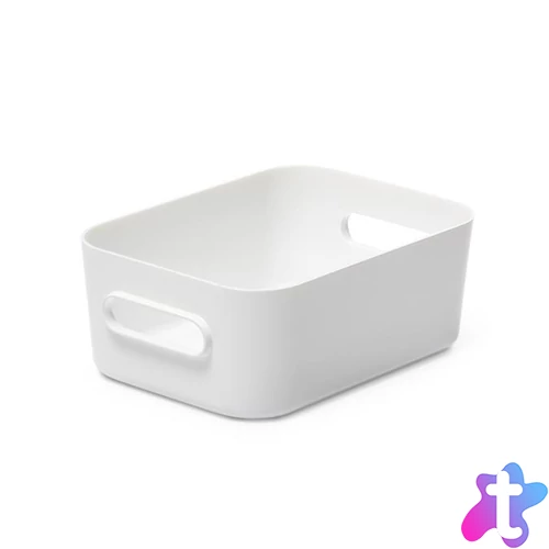 Műanyag tárolódoboz, 1,5 liter, SMARTSTORE "Compact S", fehér