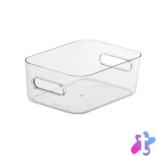 Műanyag tárolódoboz, 1,5 liter, SMARTSTORE "Compact Clear S", átlátszó