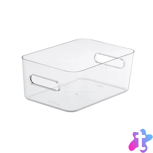 Műanyag tárolódoboz, 5,3 liter, SMARTSTORE "Compact Clear M", átlátszó