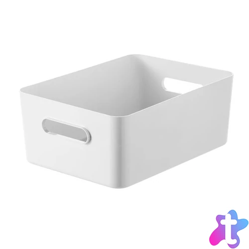 Műanyag tárolódoboz, 15,4 liter, SMARTSTORE "Compact L", fehér