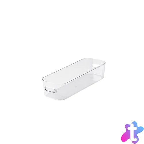 Műanyag tárolódoboz, 1,3 liter, SMARTSTORE "Compact Clear Slim", átlátszó