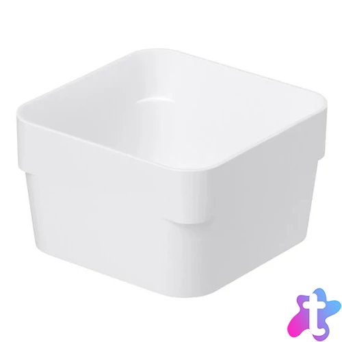 Fiókrendező, 10x6x10 cm, SMARTSTORE "Compact", fehér