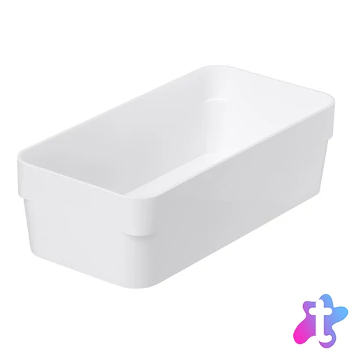 Fiókrendező, 20x6x10 cm, SMARTSTORE "Compact", fehér