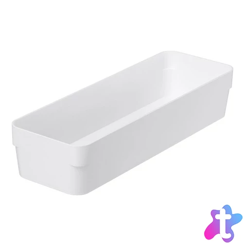 Fiókrendező, 30x6x10 cm, SMARTSTORE "Compact", fehér