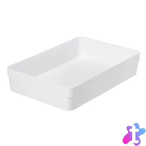Fiókrendező, 30x6x20 cm, SMARTSTORE "Compact", fehér