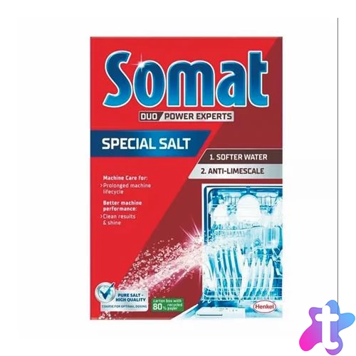 Mosogatógép vízlágyító só, 1,5 kg, SOMAT