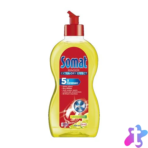 Mosogatógép öblítő, 500 ml, SOMAT "Extra", lemon