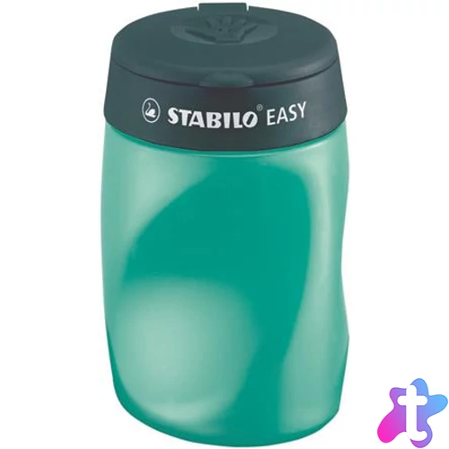Hegyező, háromlyukú, tartályos, jobbkezes, STABILO "Easy", olajzöld