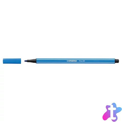 Filctoll, 1 mm, STABILO "Pen 68", sötétkék