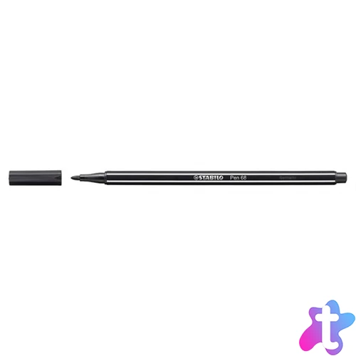 Filctoll, 1 mm, STABILO "Pen 68", fekete