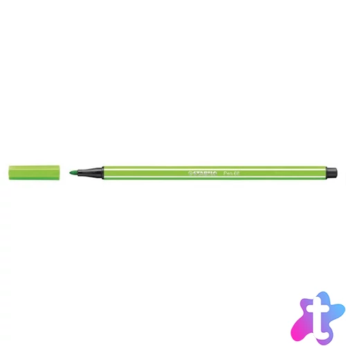 Filctoll, 1 mm, STABILO "Pen 68", világoszöld