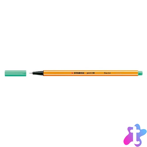 Tűfilc, 0,4 mm, STABILO "Point 88", jégzöld