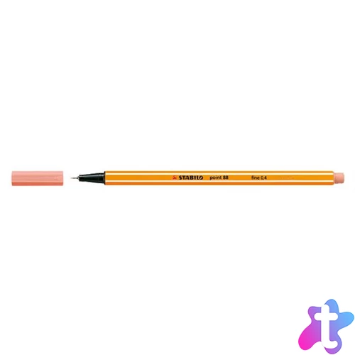 Tűfilc, 0,4 mm, STABILO "Point 88", barack