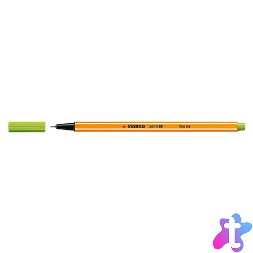 Tűfilc, 0,4 mm, STABILO "Point 88", almazöld