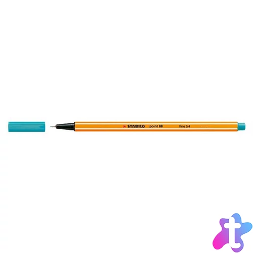 Tűfilc, 0,4 mm, STABILO "Point 88", türkiz