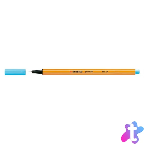 Tűfilc, 0,4 mm, STABILO "Point 88", azúrkék