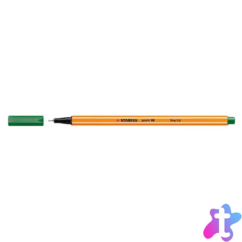 Tűfilc, 0,4 mm, STABILO "Point 88", zöld
