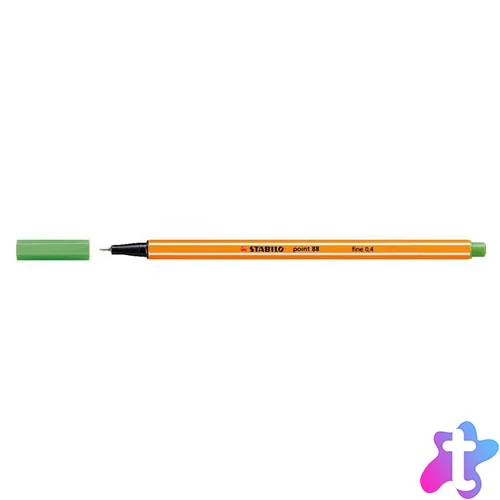 Tűfilc, 0,4 mm, STABILO "Point 88", világoszöld