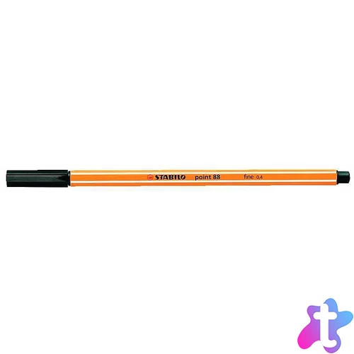 Tűfilc, 0,4 mm, STABILO "Point 88", fekete