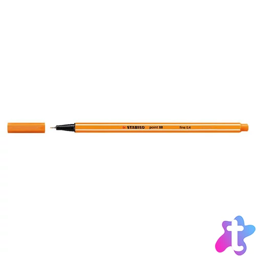 Tűfilc, 0,4 mm, STABILO "Point 88", narancssárga