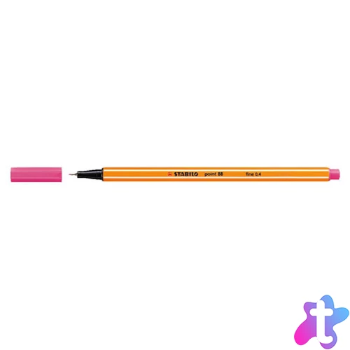 Tűfilc, 0,4 mm, STABILO "Point 88", rózsaszín