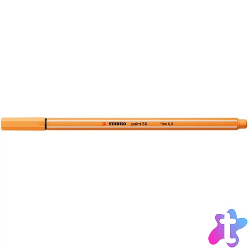 Tűfilc, 0,4 mm, STABILO "Point 88", papaya