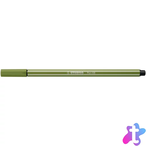 Filctoll, 1 mm, STABILO "Pen 68", mohazöld