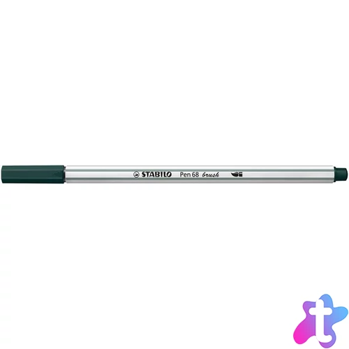 Ecsetirón, STABILO "Pen 68 brush", földeszöld