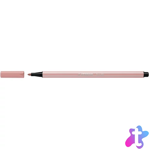 Filctoll, 1 mm, STABILO "Pen 68", hajnalpír