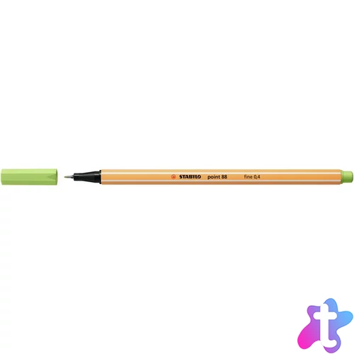Tűfilc, 0,4 mm, STABILO "Point 88", pisztácia